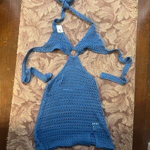 Peppermayo crochet mini dress